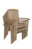 SAHARA STACKING ARMCHAIR (4 PCS)