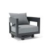 SET-174-AL 6-PC CORONADO ALUMINUM DEEP SEATING SET