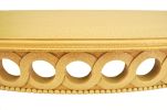 Neoclassical Demilune Console w/ Crackle Finish Table Top