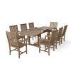 BAHAMA WILSHIRE ARMCHAIR 9-PC EXTENSION DINING SET