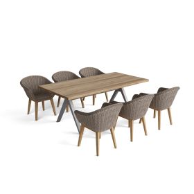 SET-39A ALURA PADUA DINING TABLE 7-PC SET