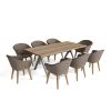 SET-39B ALURA PADUA DINING TABLE 9-PC SET