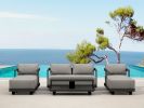 SET-902-AL 6-PC GRANADA ALUMINUM DEEP SEATING