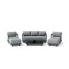 SET-903-AL 6-PC GRANADA ALUMINUM DEEP SEATING