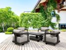SET-904-AL 5-PC GRANADA ALUMINUM DEEP SEATING