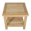 BAHAMA 22″ SQUARE SIDE TABLE 2-TIER