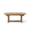 BAHAMA 117″ OVAL DOUBLE EXTENSION TABLE EXTRA THICK