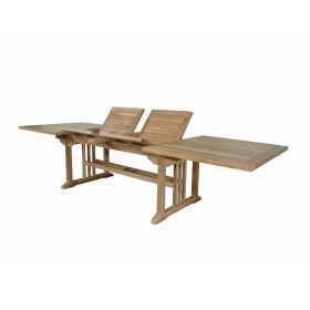 SAHARA 126″ RECTANGULAR DOUBLE EXTENSION TABLE