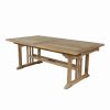 SAHARA 126″ RECTANGULAR DOUBLE EXTENSION TABLE