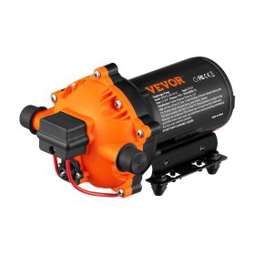 VEVOR Water Diaphragm Pump, 12V DC, 5.5 GPM Flow, 70 PSI Rated Pressure (40-100 PSI Adjustable)