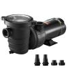 VEVOR Swimming Pool Pump 2.0HP 115V 1500W, Single Speed Pumps for Above Ground Pool, Powerful Pool Pumps with Strainer Basket, 5400 GPH Max. Flow