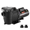 VEVOR Pool Pump 1.5HP 230V, Variable Dual Speed Pumps 1100W for Above Ground Pool, Powerful Pump with Strainer Filter Basket, 5400 GPH Max. Flow