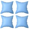 Pool Pillow Set of 4 Blue PVC Medium Portable Pool Pillow