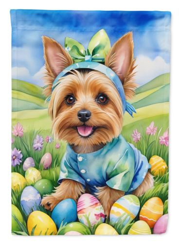 Silky Terrier Easter Egg Hunt Garden Flag Mailbox Flag Decorative Yard Flag Banner Outside Patio Artwork Yard Flower Beds, Garden Size, Multicolo