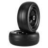 VEVOR Tubeless Mower Wheels, 11x4-5" Size, Pair of Flat-Free PU Tires on Rims, 3.4" Hub, 3/4" Bushing, Includes 20 Adapters