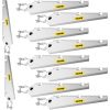 VEVOR Barbed Wire Arm Set of 10 Extend Arm Barbed Wire for 1-3/8" Top Rail Chain-Link Barbwire Arm Hot-Dip Galvanized Steel Cornered Barbwire Arm 45-
