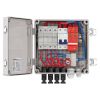 VEVOR PV Combiner Box, 4 String, Solar Combiner Box with 10A Rated Current Fuse 63A Circuit Breaker Lightning Arrester and Solar Connector