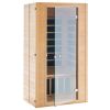 VEVOR Far Infrared Wooden Sauna, Room Home Sauna Spa for 1 to 2 Person
