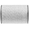VEVOR Electric Fence Wire, 656Ft 200M Portable Polywire, 1/4" Diameter 6 Stainless Steel Strands for Reliable Conductivity and UV, Rust Resistance
