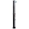 Solar Shower Black and Silver PVC, Aluminum, Brass