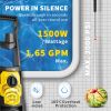 VEVOR Electric Power Washer, 2000 PSI, Max 1.65 GPM Pressure Washer with 30 ft Hose & Reel, 5 Quick Connect Nozzles, Foam Cannon