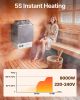 VEVOR 9KW Sauna Heater, Steam Bath Sauna Heater with Built-In Controls, Electric Sauna Stove, 3h Timer and Adjustable Temp for Max. 317-459 Cubic Feet