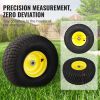 VEVOR Lawn Mower Tires with Rim, 15x6-6" Tubeless Tractor Tires, 2-Pack Tire and Wheel Assembly, S-Turf Pneumatic Tires, 3" Offset Hub