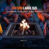 VEVOR Fire Pit Ring, 42x42 in Outer/36x36 in Inner Diameter, 10inch Height Square Fire Pit Insert