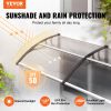 VEVOR Window Door Awning Canopy, 38" x 117" Door Canopy Exterior, UF50+ PC Sunshade Sheet Awnings, Outdoor Patio Awning Sun Shade, Transparent