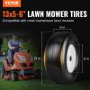 VEVOR Lawn Mower Tires with Rim, 13x5-6" Tubeless Tractor Tires, 2-Pack Tire and Wheel Assembly, Flat-free PU Tires, 3.25"-5.9" Centered Hub