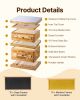 VEVOR Bee Hive 20 Frame Bee Hives Starter Kit, Beeswax Coated Fir Wood, 1 Deep + 1 Medium Bee Boxes Langstroth Beehive Kit