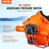VEVOR Water Diaphragm Pump, 12V DC, 5.5 GPM Flow, 70 PSI Rated Pressure (40-100 PSI Adjustable)
