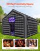 VEVOR Inflatable Nightclub, 17.7 x 16.4 x 13.9 Ft, Blow up Party Tent with Disco Lights & 680W Blower, Large Inflatable Night Club Tent for Adults
