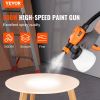 VEVOR Paint Sprayer, 500W Electric Spray Paint Gun with 10FT Air Hose, 1300ml Container and 3 Spray Patterns, 4 Nozzles