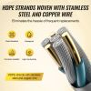 VEVOR Electric Fence Wire, 2625Ft 800M Portable Polywire, 3/32" Diameter 9 Mixed Metal Strands for Reliable Conductivity and UV, Rust Resistance