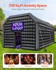 VEVOR Inflatable Nightclub, 26.2 x 19.7 x 13.1 Ft, Blow up Party Tent with Disco Lights & 1100W Blower, Large Inflatable Night Club Tent for Adults