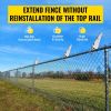 VEVOR Barbed Wire Arm Set of 10 Extend Arm Barbed Wire for 1-3/8" Top Rail Chain-Link Barbwire Arm Hot-Dip Galvanized Steel Cornered Barbwire Arm 45-
