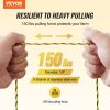 VEVOR Electric Fence Wire, 3366Ft 1026M Portable Polywire, 1/8" Diameter 6 Stainless Steel Strands for Reliable Conductivity and UV, Rust Resistance