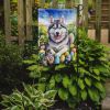 Siberian Husky Easter Egg Hunt Garden Flag Mailbox Flag Decorative Yard Flag Banner Outside Patio Artwork Yard Flower Beds, Garden Size, Multicolor