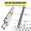 VEVOR Barbed Wire Arm Set of 10 Extend Arm Barbed Wire for 1-3/8" Top Rail Chain-Link Barbwire Arm Hot-Dip Galvanized Steel Cornered Barbwire Arm 45-