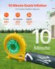 VEVOR Inflatable Nightclub, 17.7 x 16.4 x 13.9 Ft, Blow up Party Tent with Disco Lights & 680W Blower, Large Inflatable Night Club Tent for Adults