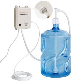 VEVOR Bottled Water Dispenser Pump System, 5 Gallon Dispensing System, Automatic Electric Water Dispenser, Single Inlet Water Jug Pump (Quantity: Single Inlet Pipe)