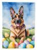 German Shepherd Easter Egg Hunt Garden Flag Mailbox Flag Decorative Yard Flag Banner Outside Patio Artwork Yard Flower Beds, Garden Size, Multicolor