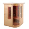 VEVOR Far Infrared Wooden Sauna, Room Home Sauna Spa for 2 Person