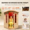 VEVOR Far Infrared Wooden Sauna, Room Home Sauna Spa for 2 Person