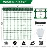 Safety Fence 4'x100' with 100 Zip Ties, Plastic Mesh Fencing Roll, Temporary Reusable Netting for Snow Fence, Garden, Construction and Animal Barrier