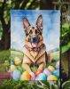 German Shepherd Easter Egg Hunt Garden Flag Mailbox Flag Decorative Yard Flag Banner Outside Patio Artwork Yard Flower Beds, Garden Size, Multicolor