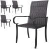 4pcs Rattan Rocking Chairs