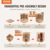 VEVOR Far Infrared Wooden Sauna, Room Home Sauna Spa for 2 Person